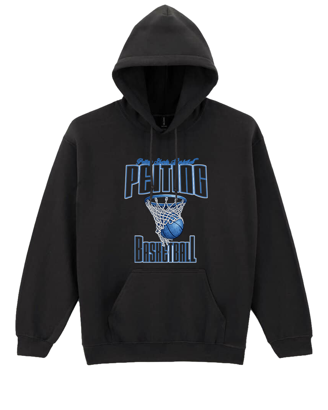 Hoodie Vintage – Schwarz