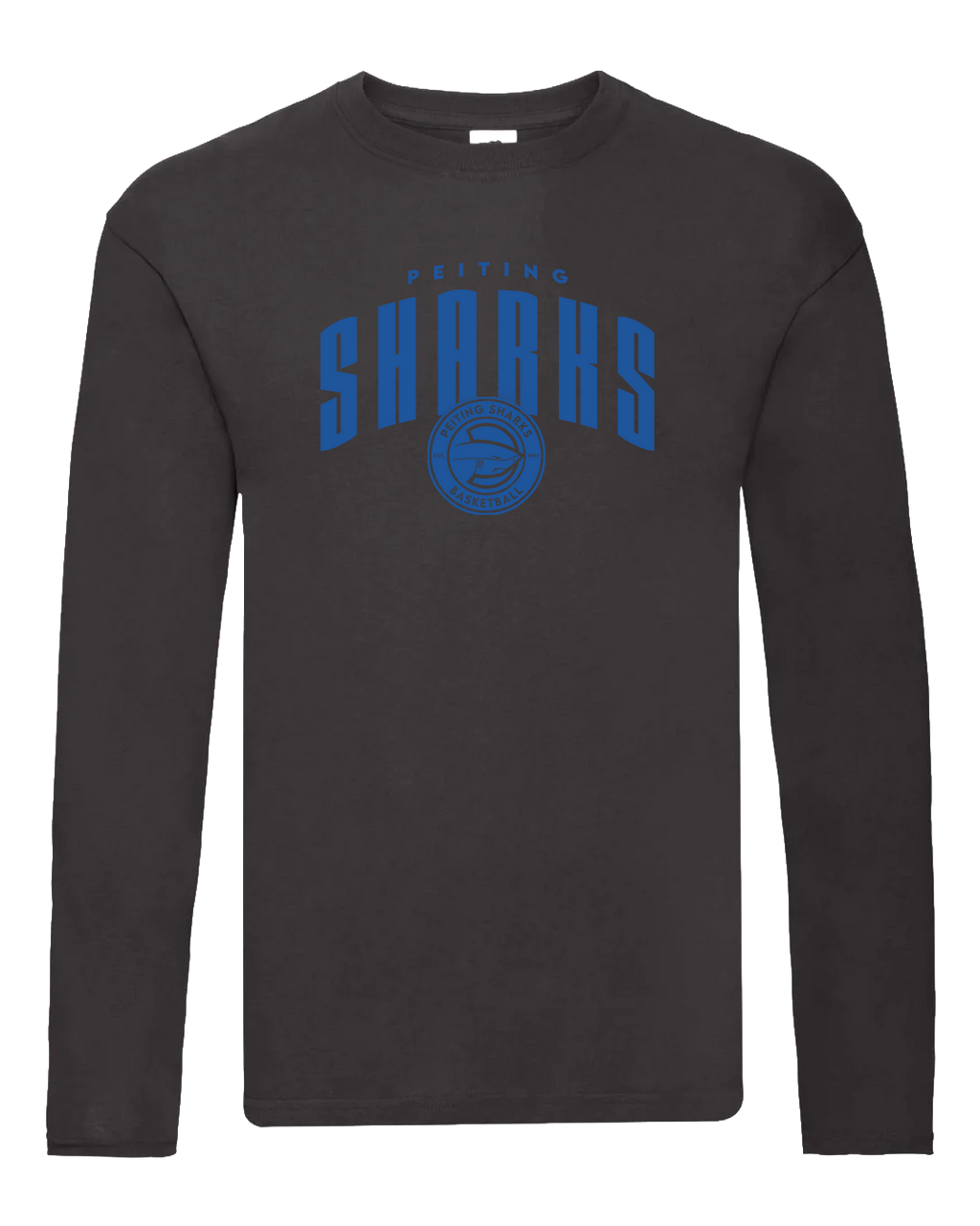 Longsleeve Sharks – Schwarz