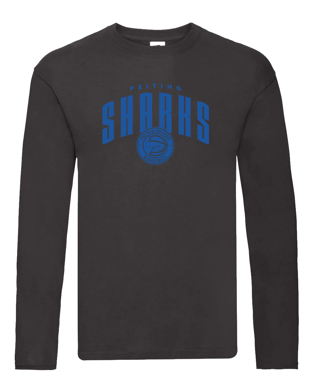 Longsleeve Sharks – Schwarz