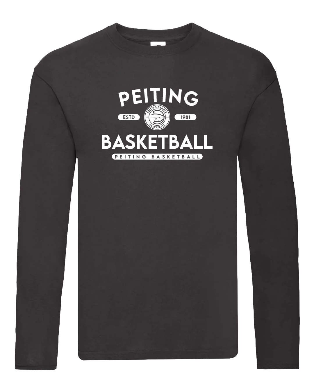 Longsleeve University – Schwarz