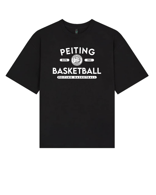 Oversized Tshirt University – Schwarz