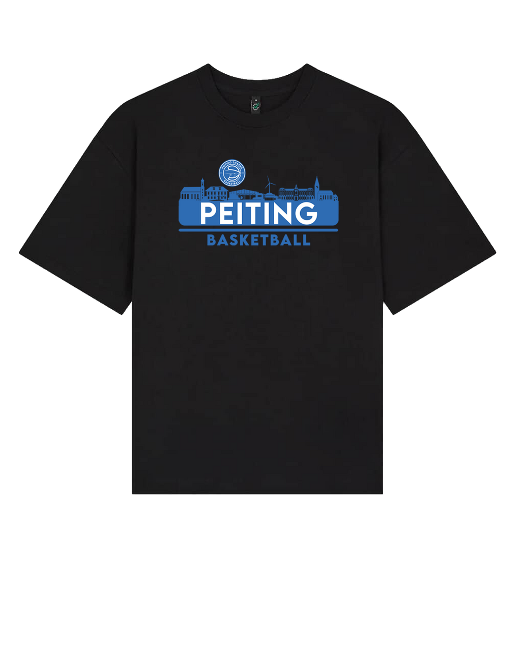 Oversized Tshirt City – Schwarz