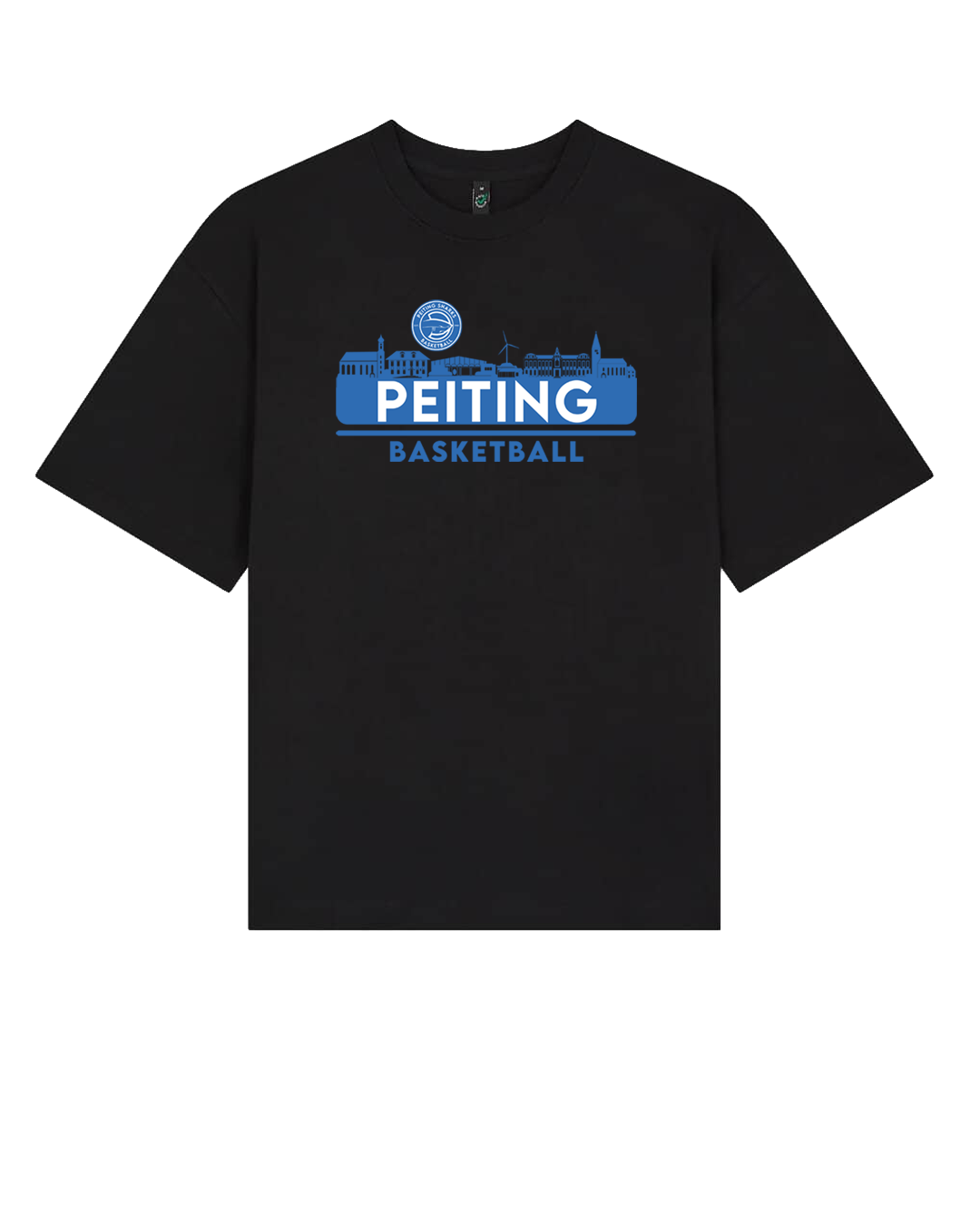 Oversized Tshirt City – Schwarz