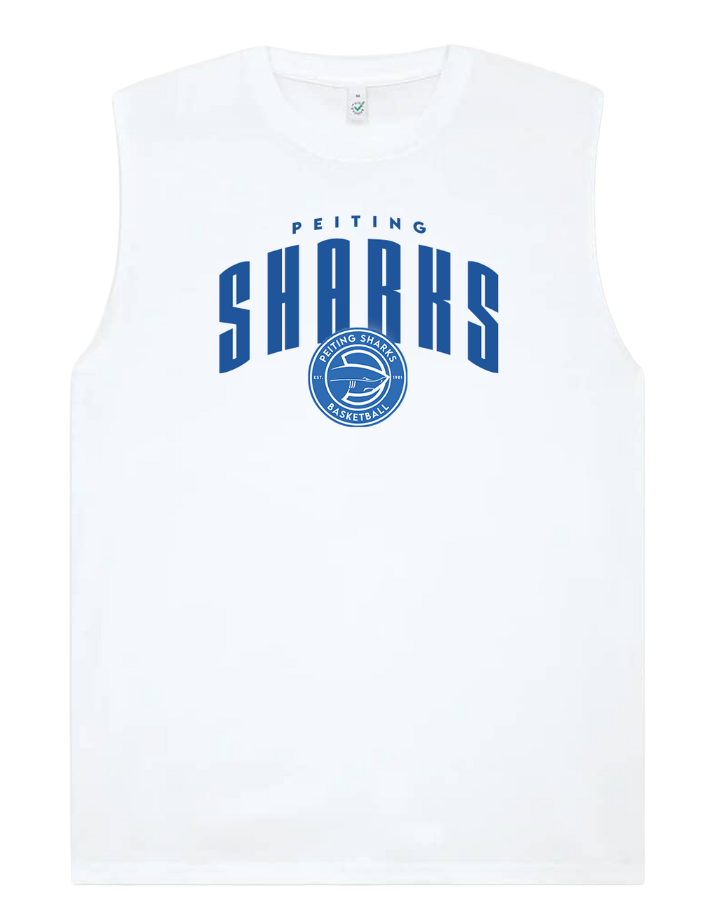 Tanktop Sharks – Weiß