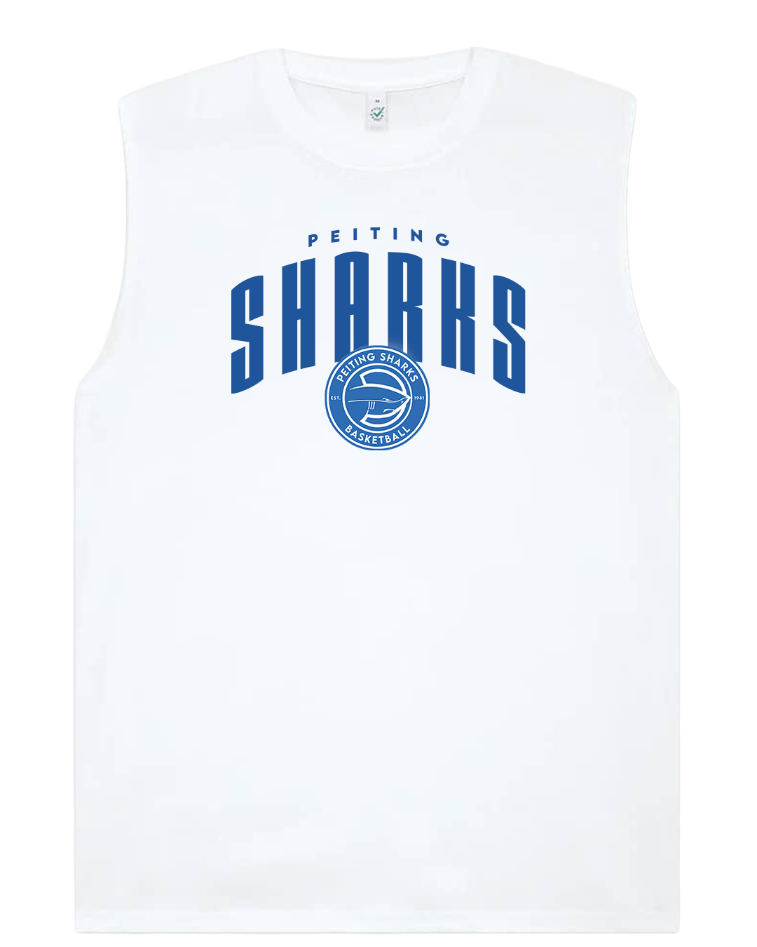 Tanktop Sharks – Weiß