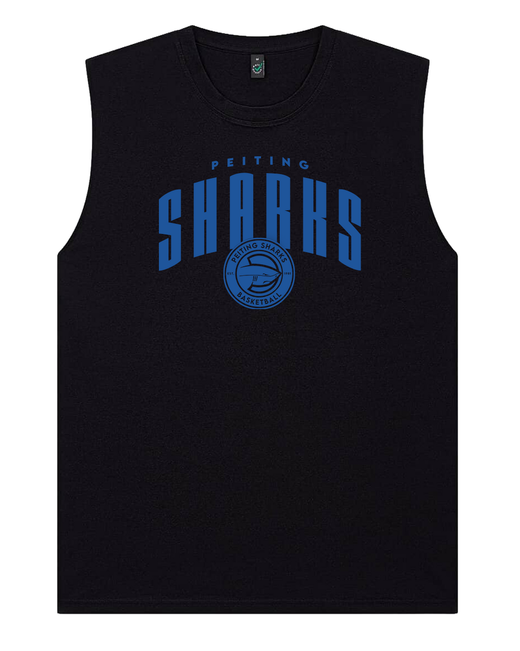 Tanktop Sharks – Schwarz